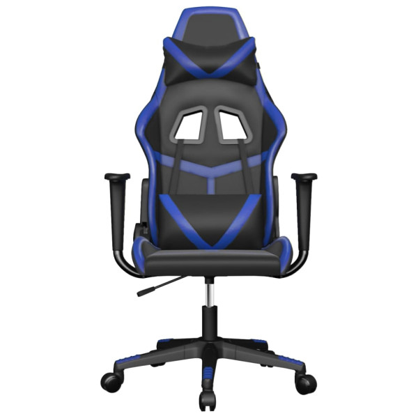 Silla gaming cuero sintético negro y azul M 3