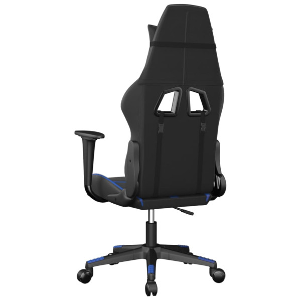 Silla gaming cuero sintético negro y azul M 5