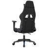 Silla gaming cuero sintético negro y azul 5