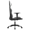 Silla gaming cuero sintético negro y blanco 4