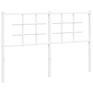 Cabeceira de cama 135 cm metal branco H