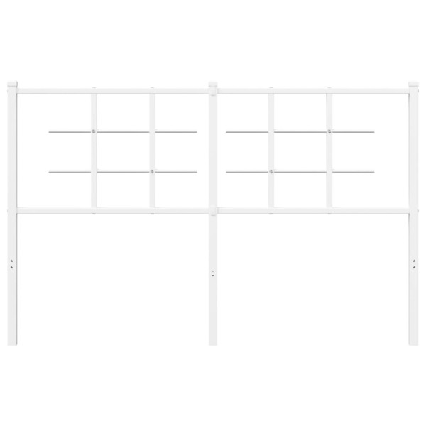 Cabecero de metal blanco 135 cm M 3