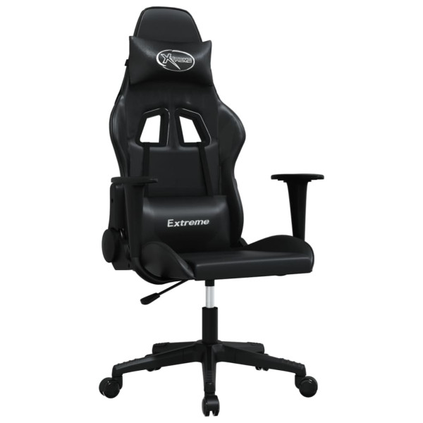 Silla gaming cuero sintético negro M 2