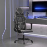 Silla gaming cuero sintético negro y gris 1