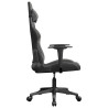 Silla gaming cuero sintético negro y gris 4