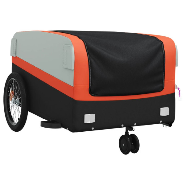 Remolque para bicicleta hierro negro y naranja 45 kg M 4