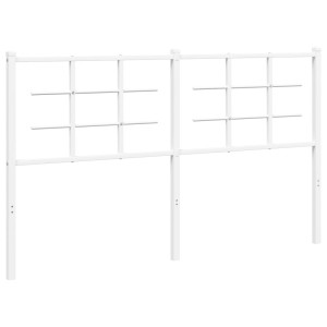 Cabeceira de cama 160 cm metal branco H