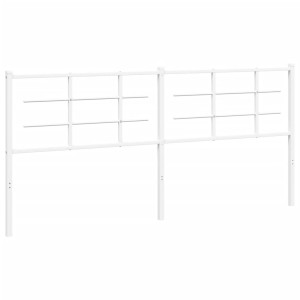 Cabeceira de cama 193 cm metal branco H