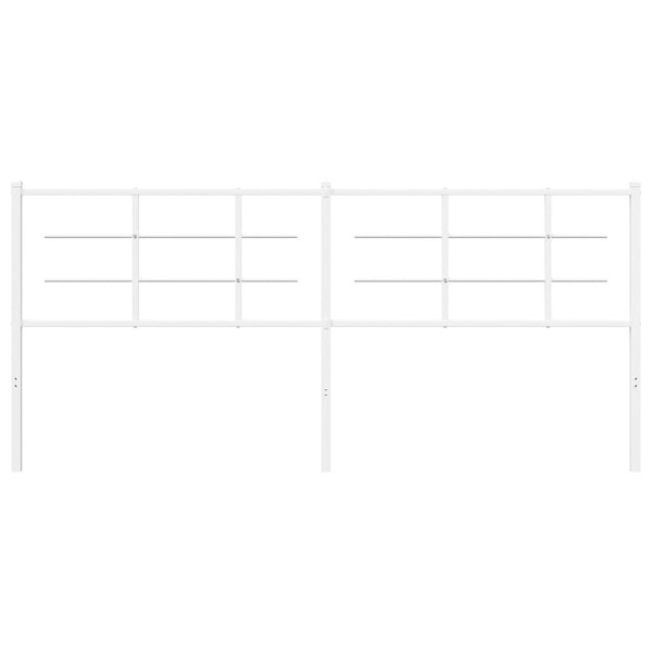 Cabecero de metal blanco 193 cm M 3