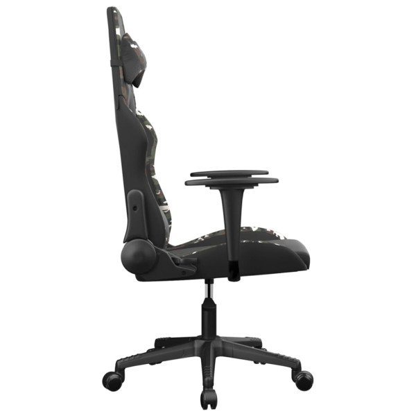 Cadeira gaming couro artificial preto e camuflado M 4