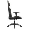 Silla gaming cuero sintético negro y camuflaje 4