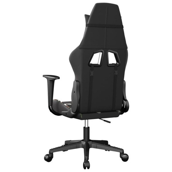 Silla gaming cuero sintético negro y camuflaje M 5