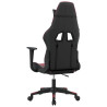 Silla gaming cuero sintético negro y rojo vino tinto 5