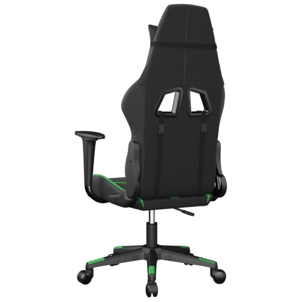 Silla gaming cuero sintético negro y verde M 5