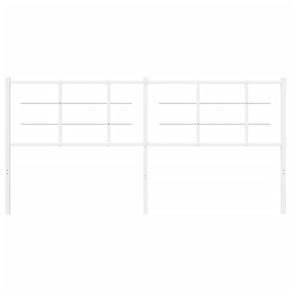 Cabecero de metal blanco 180 cm M 3