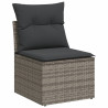 Set de sofás de jardín 8 pzas y cojines ratán sintético gris 3