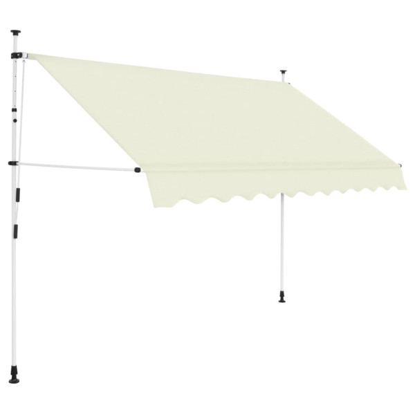 Toldo retráctil de operación manual 250 cm crema D