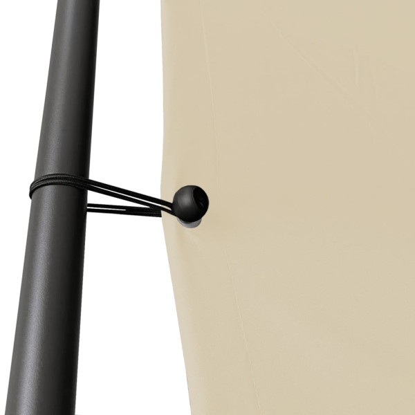 Cenador acero y tela beige 3x3 m 180 g/m² M 5