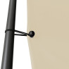 Cenador acero y tela beige 3x3 m 180 g/m² 5