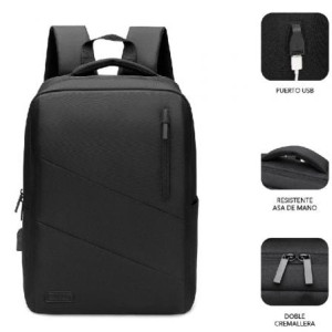 Mochila Subblim city backpack para portátiles hasta 15.6" negro H