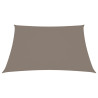 Toldo de vela cuadrado tela Oxford gris taupe 2.5x2.5 m 2