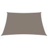 Toldo de vela cuadrado tela Oxford gris taupe 3.6x3.6 m 2