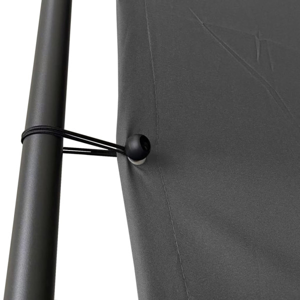 Gazebo 4x4 m 180 g/m² tecido e aço antracite M 5