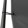 Gazebo 4x4 m 180 g/m² tecido e aço antracite 5