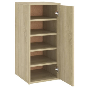 Mueble zapatero madera ingeniería roble Sonoma 32x35x70 cm H