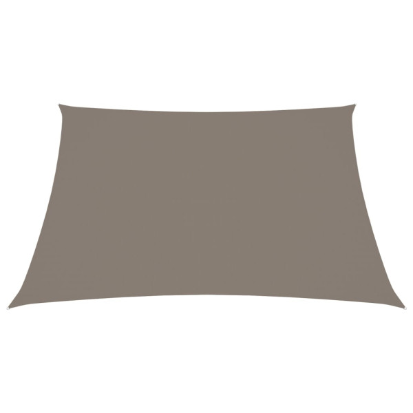 Toldo de vela cuadrado tela Oxford gris taupe 4.5x4.5 m M 2