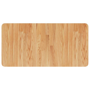 Encimera de baño marrón claro madera maciza tratada 80x40x1.5cm H
