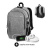 Mochila Subblim urban lock para portátiles hasta 16" gris 1