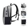 Mochila Subblim urban lock para portátiles hasta 16" gris 4