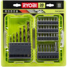 Estuche de 38 puntas para perforación y atornillar ryobi rak38sdd verde 2