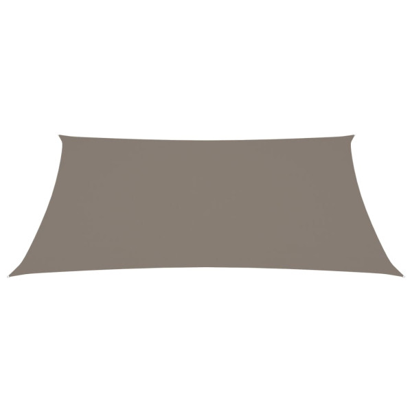 Toldo de vela rectangular tela Oxford gris taupe 2x4 m M 2