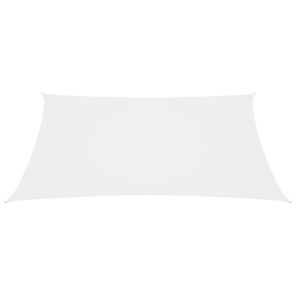 Para-sol estilo vela tecido oxford retangular 6x8 m branco M 2