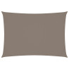 Toldo de vela rectangular tela Oxford gris taupe 3x5 m 1