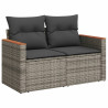 Set de sofás de jardín 8 pzas y cojines ratán sintético gris 3