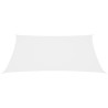 Para-sol estilo vela tecido oxford retangular 2.5x4 m branco 2