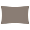 Toldo de vela rectangular tela Oxford gris taupe 4x7 m 1