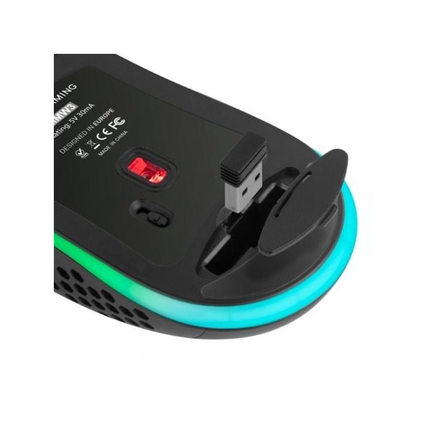 Ratón Gaming Mars Gaming MMW3 negro M 4