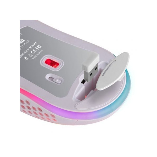 Ratón Gaming Mars Gaming MMW3W blanco M 4