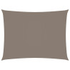 Toldo de vela rectangular tela Oxford gris taupe 2x3.5 m 1
