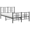 Estructura de cama cabecero y pie de cama metal negro 120x200cm 4
