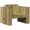 Sofá de jardín madera de pino impregnada 79x60x62 cm 2