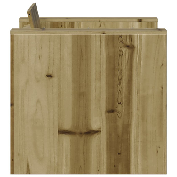 Sofá de jardín madera de pino impregnada 79x60x62 cm M 5