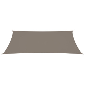 Toldo de vela rectangular tela Oxford gris taupe 2x5 m H