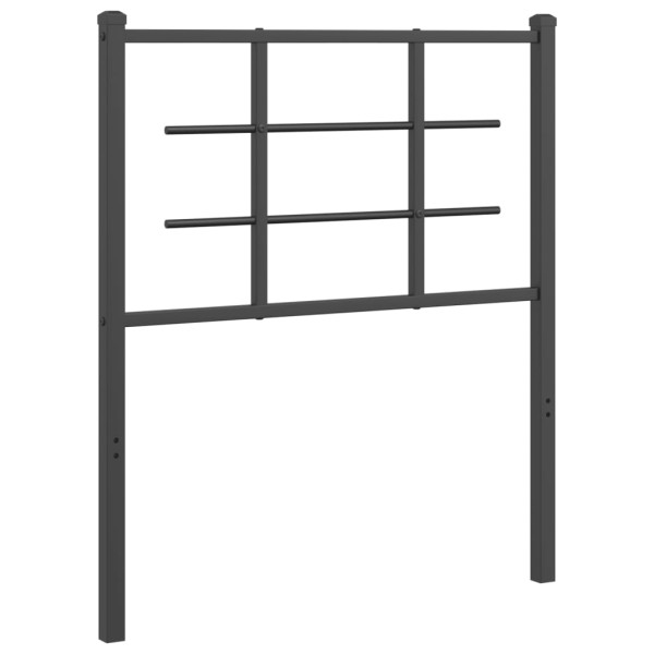 Cabeceira de cama 75 cm metal preto M 2