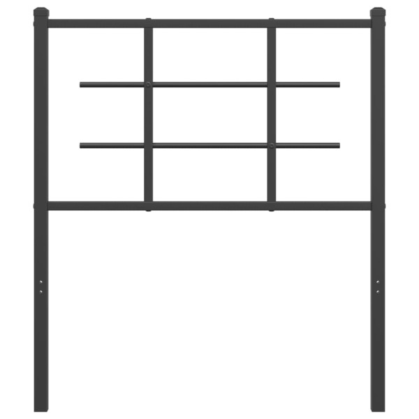 Cabeceira de cama 75 cm metal preto M 3