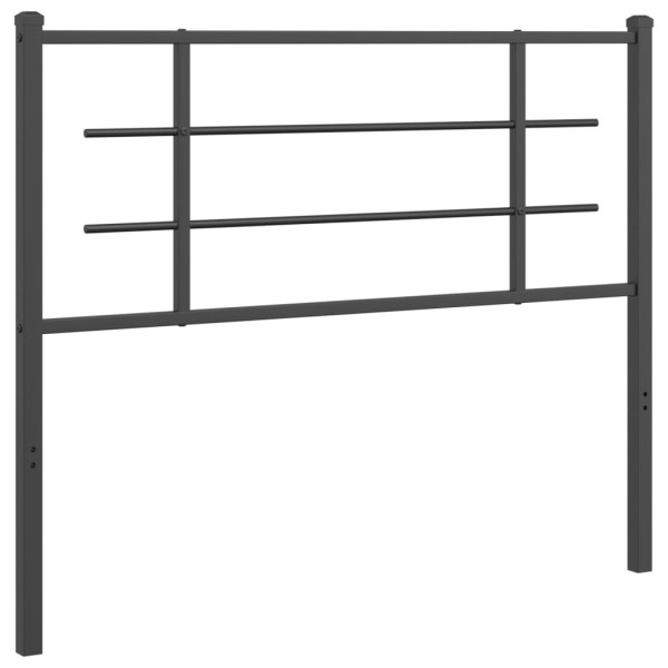 Cabeceira de cama 107 cm metal preto M 2